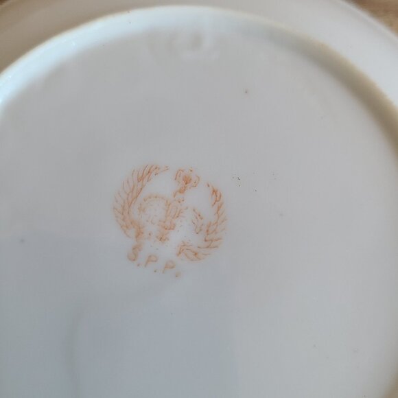 Set of 2 1940s Dragonware Kutani porcelain saucers with dragons design. - Picture 5 of 6